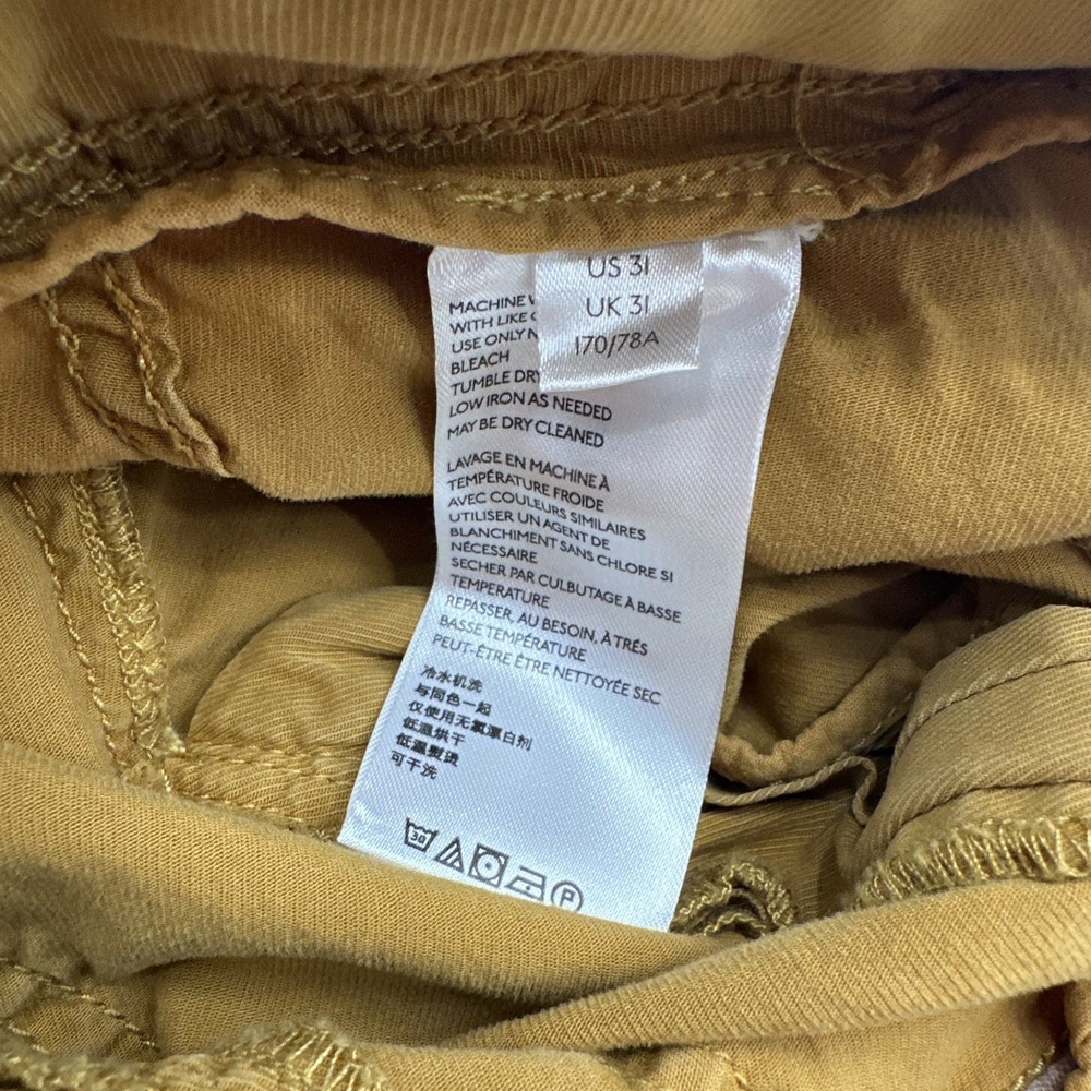 Anthropologie Pants Woman's 31 Cargo Look Wide Leg Baggy Canvas Look Ripstop - Picture 13 of 13